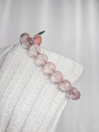 Ultra Collector's Watery Rose Quartz Pebbles Bracelet