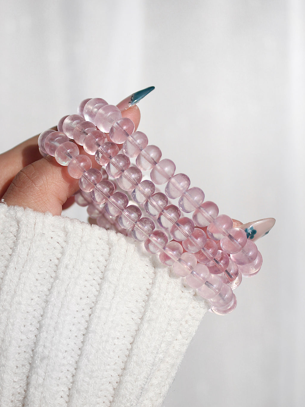 Collector's Pink Morganite Abacus Bracelet
