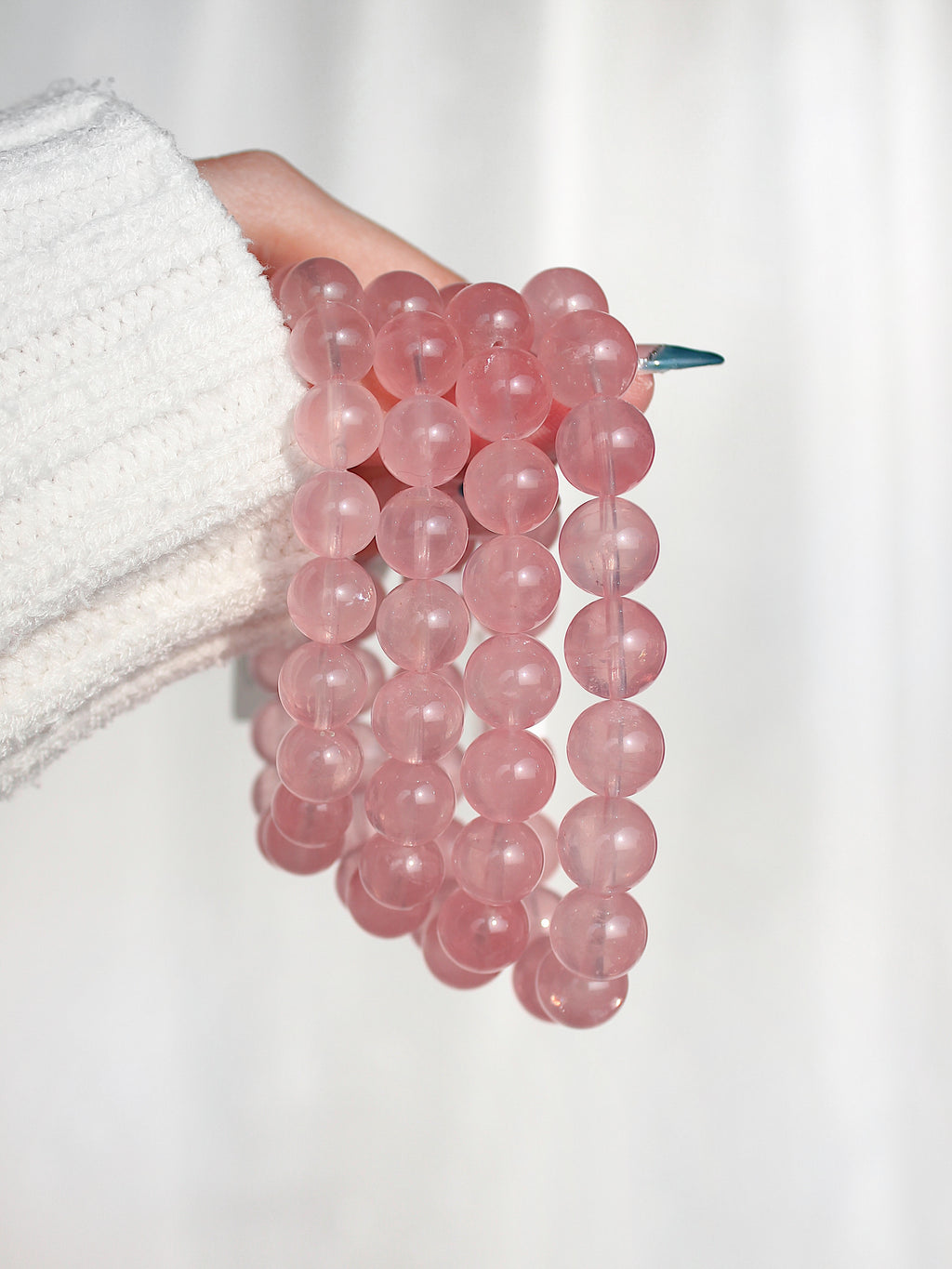 Collector's Madagascar Jelly Rose Quartz Bracelet