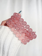 Collector's Madagascar Jelly Rose Quartz Bracelet