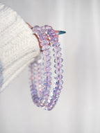 Collector's Lavender Moon Quartz Abacus Bracelet