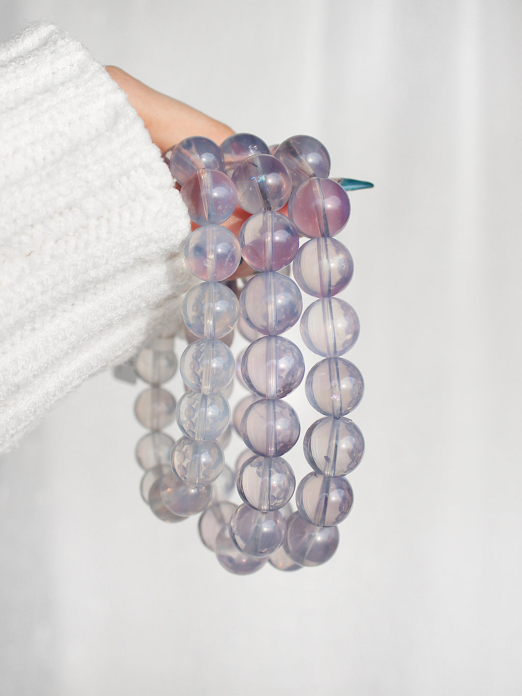 Ultra Collector's Lavender Moon Quartz Bracelet