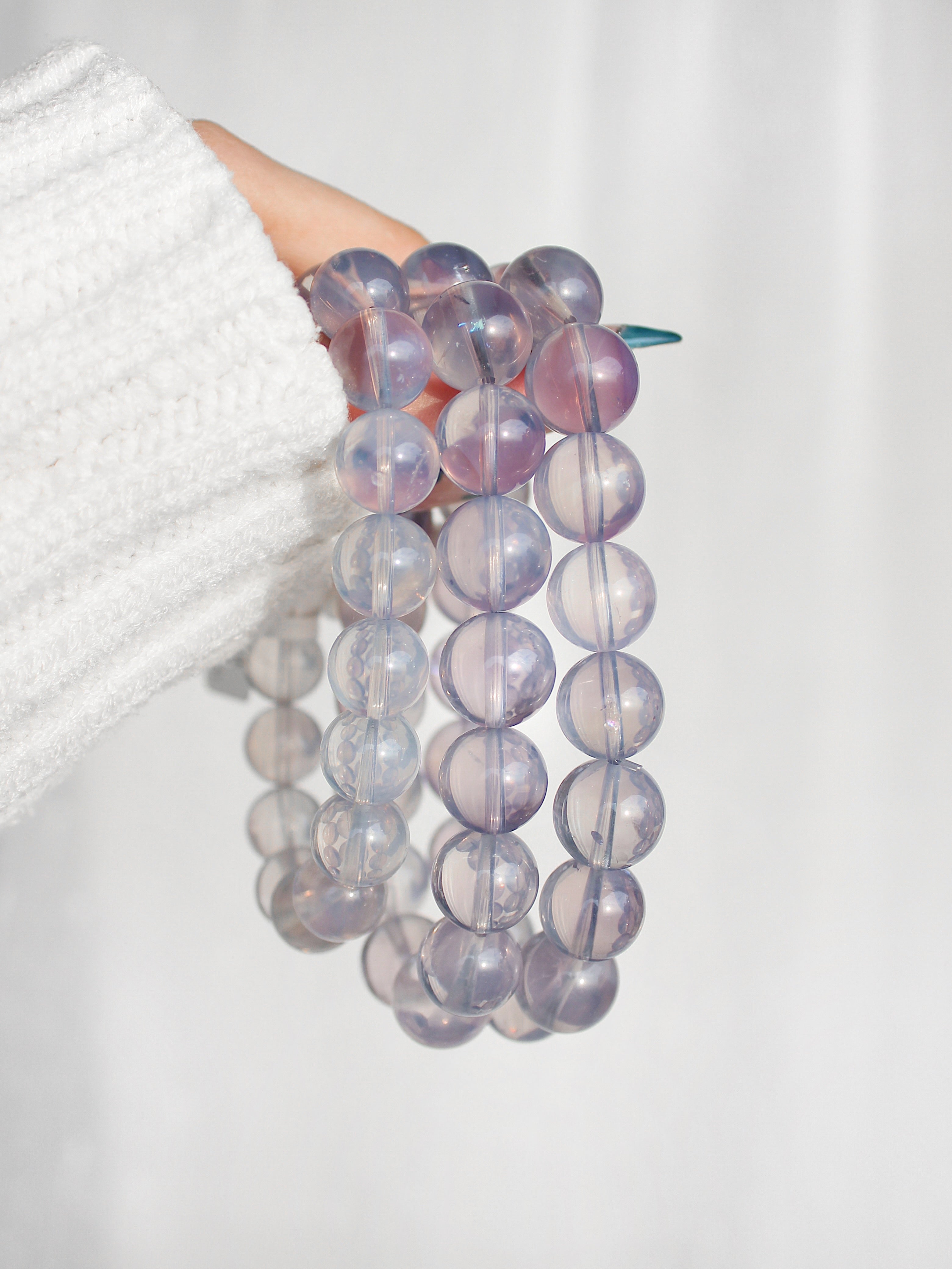 Ultra Collector's Lavender Moon Quartz Bracelet
