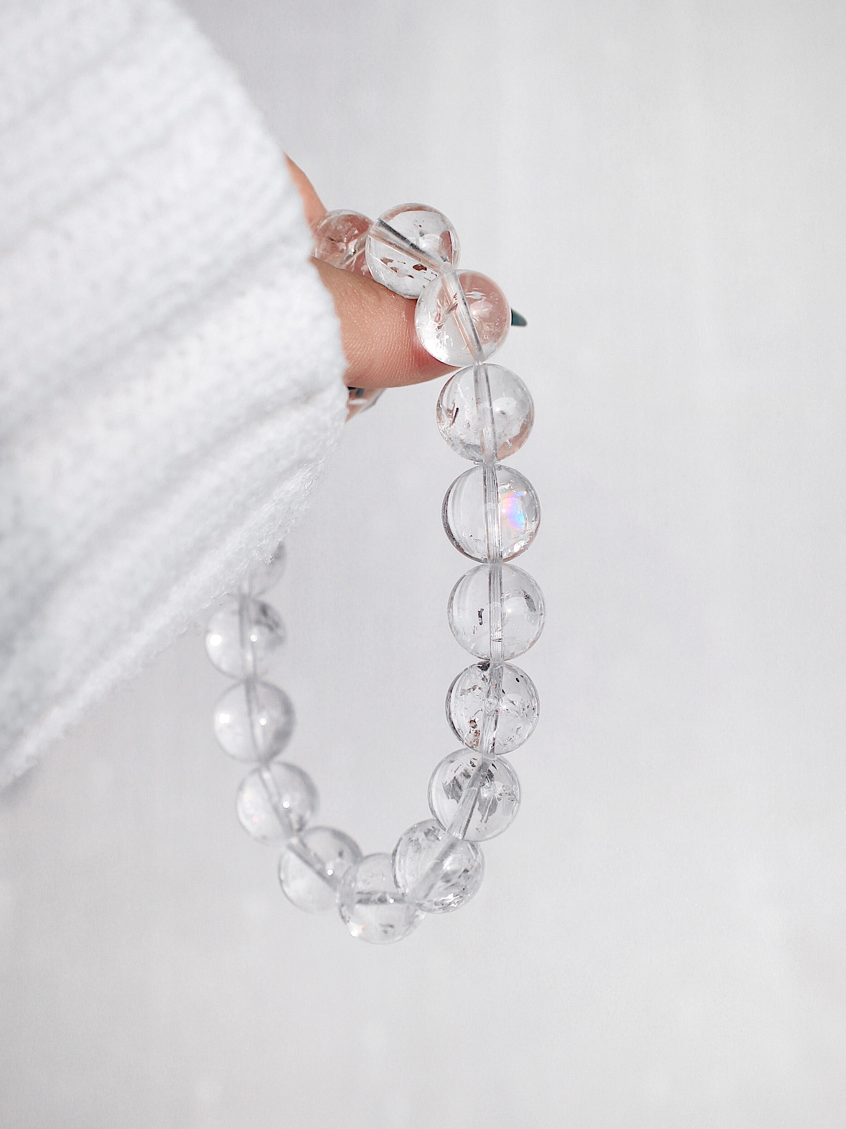Extra Premium Lemurian Quartz Bracelet