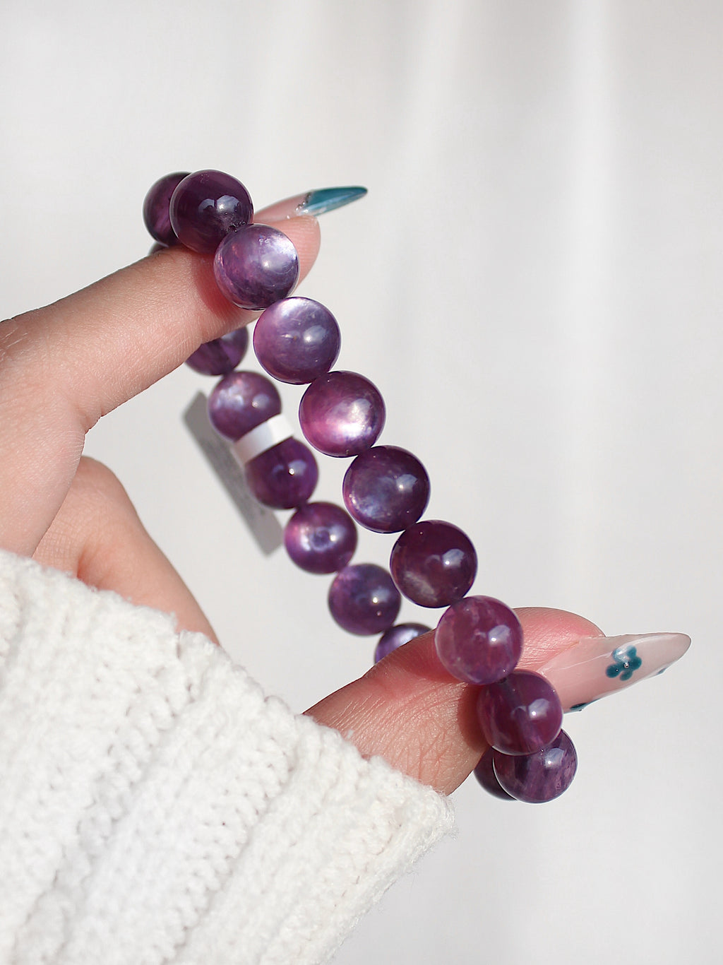 Collector's Purple Gem Lepidolite Bracelet