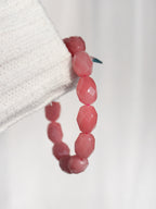 Ultra Collector's Guava Quartz Faceted Barrel Bracelet