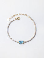Royal Blue Topaz Tennis Bracelet