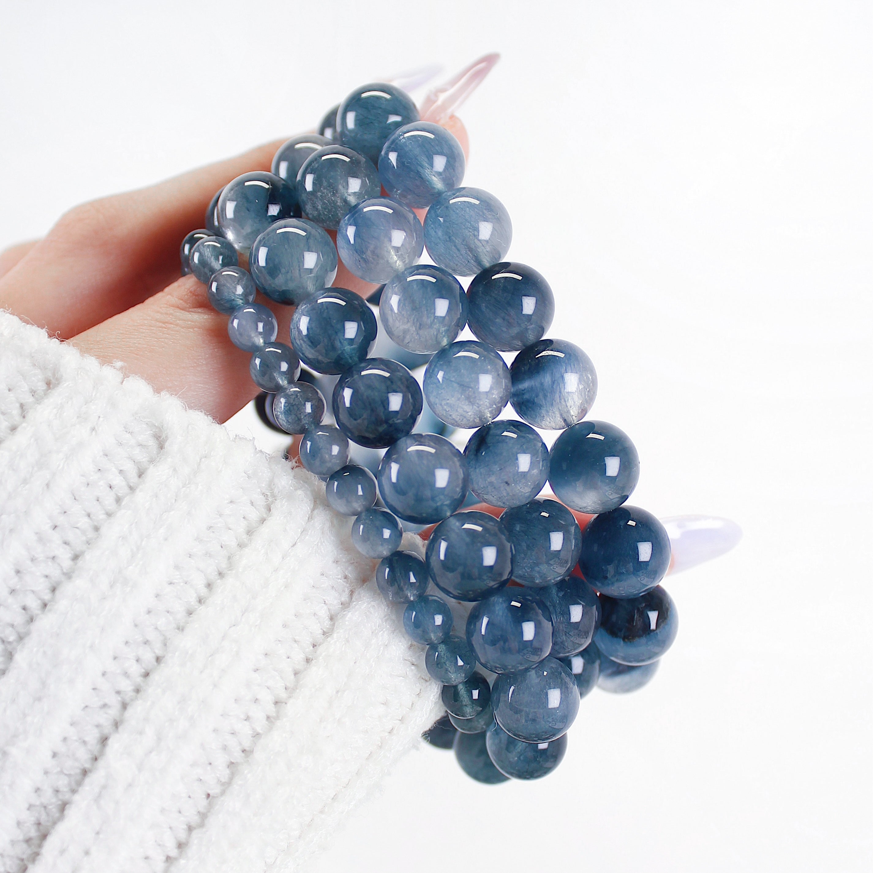 Ultra Collector's Blue Rutilated Quartz Bracelet