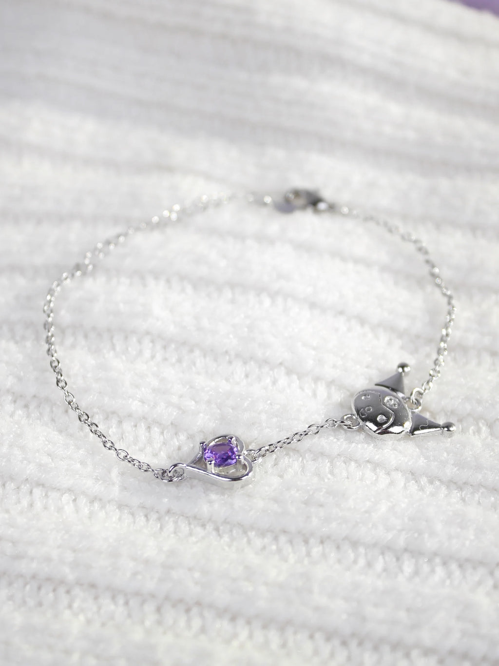 Kuromi Amethyst Bracelet