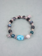 Larimar Barrel Bead