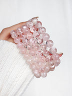 Collector's Snow Garden Rose Quartz Bracelet