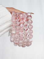Collector's Snow Garden Rose Quartz Bracelet