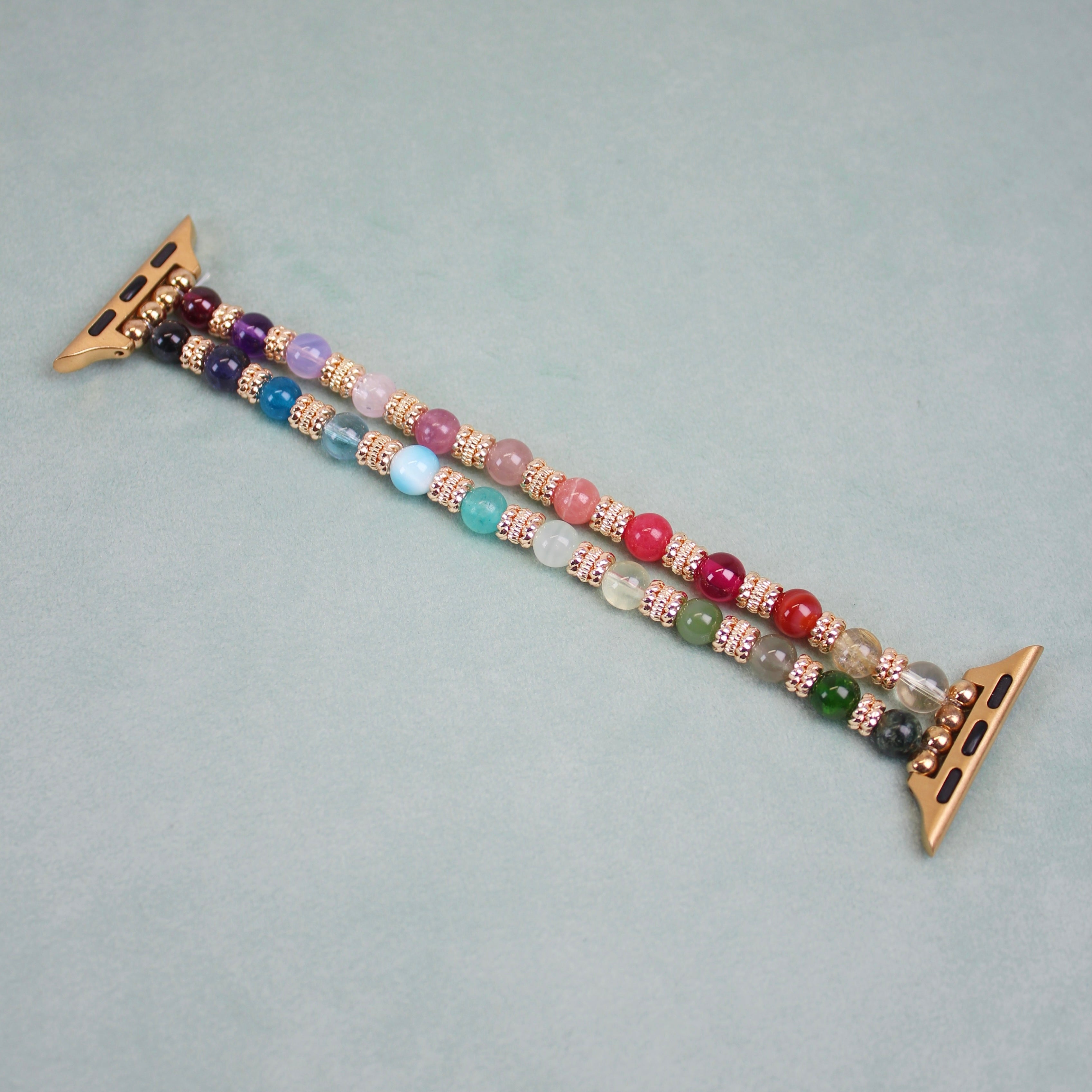 Rainbow Stacker Crystal Watch Band