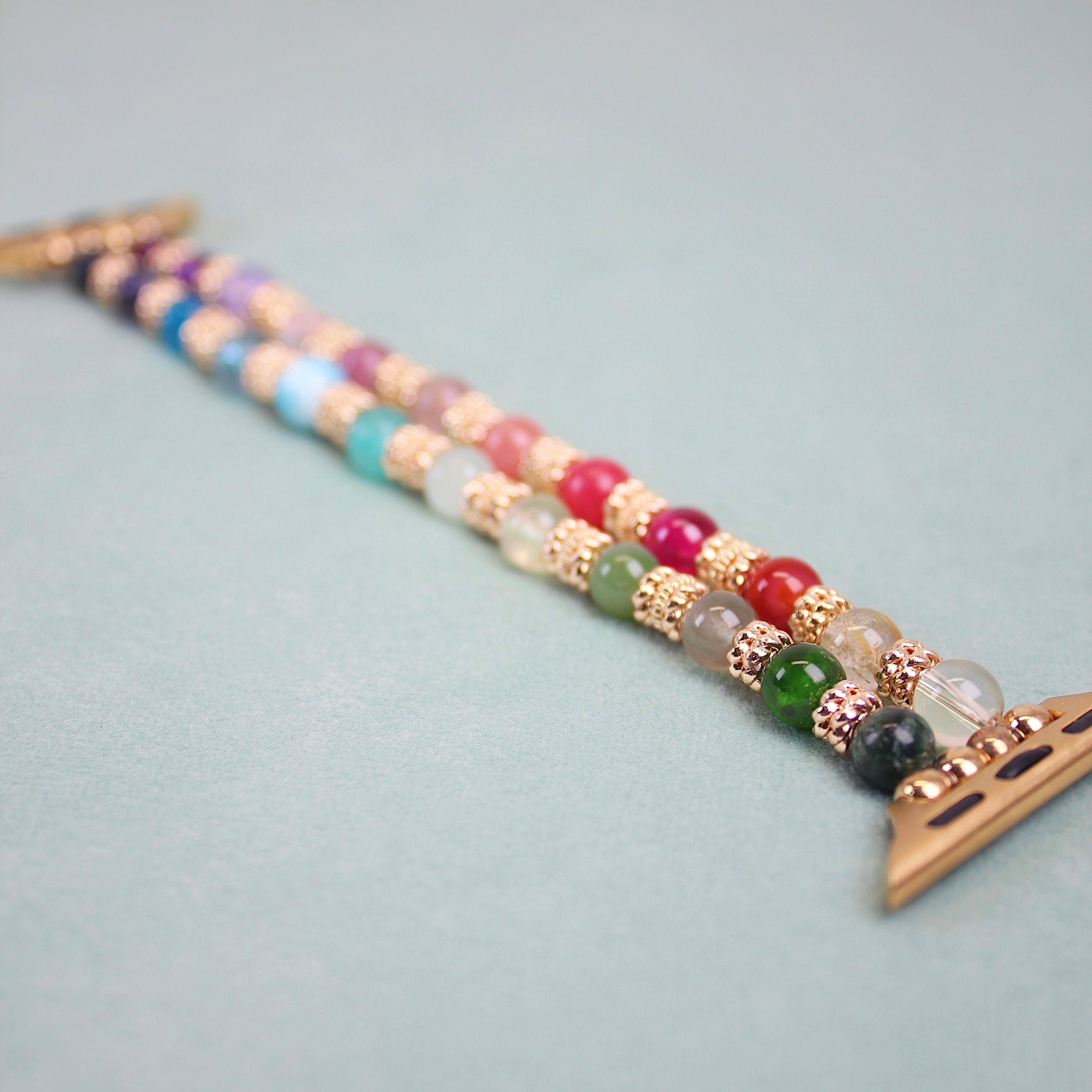 Rainbow Stacker Crystal Watch Band