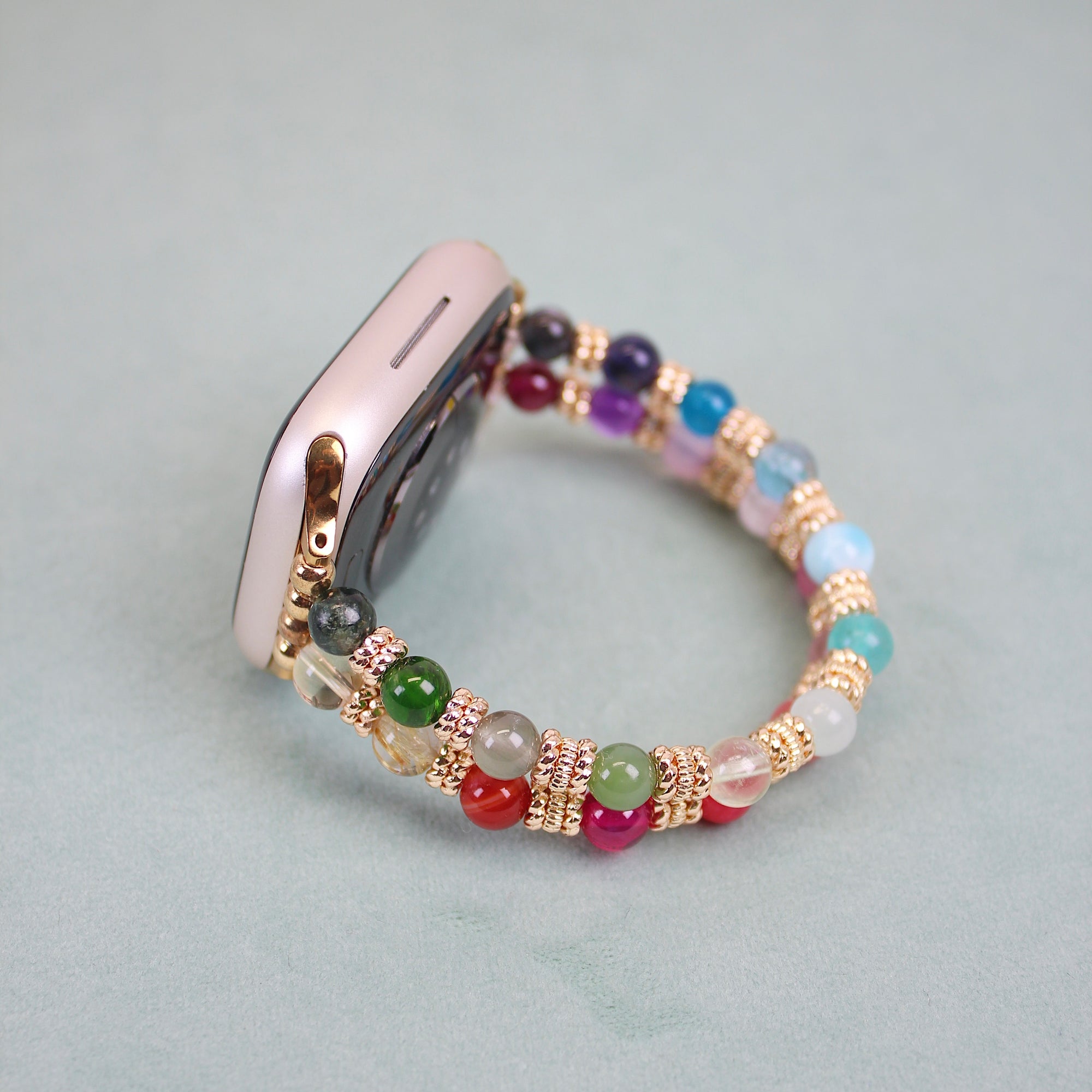 Rainbow Stacker Crystal Watch Band