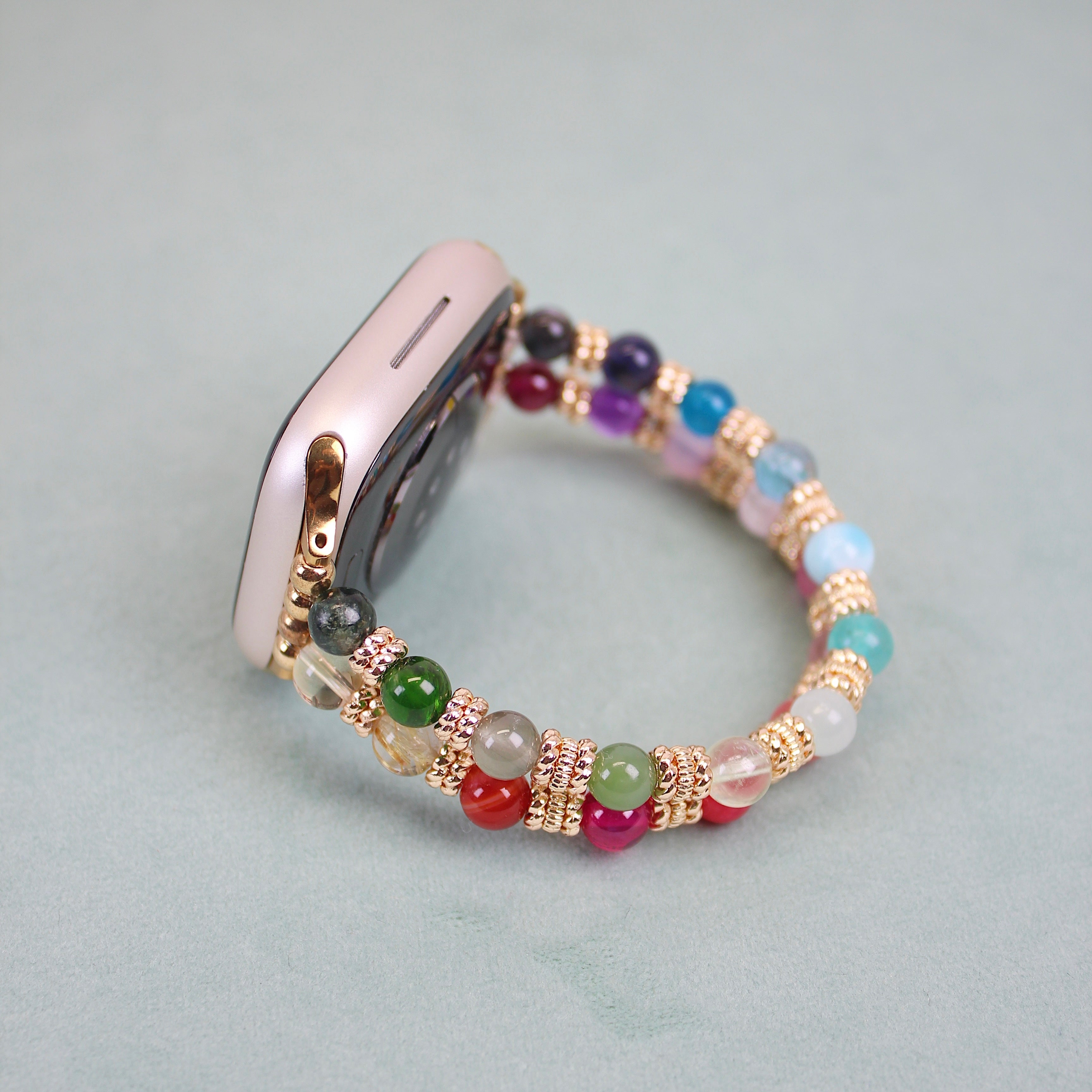 Rainbow Stacker Crystal Watch Band