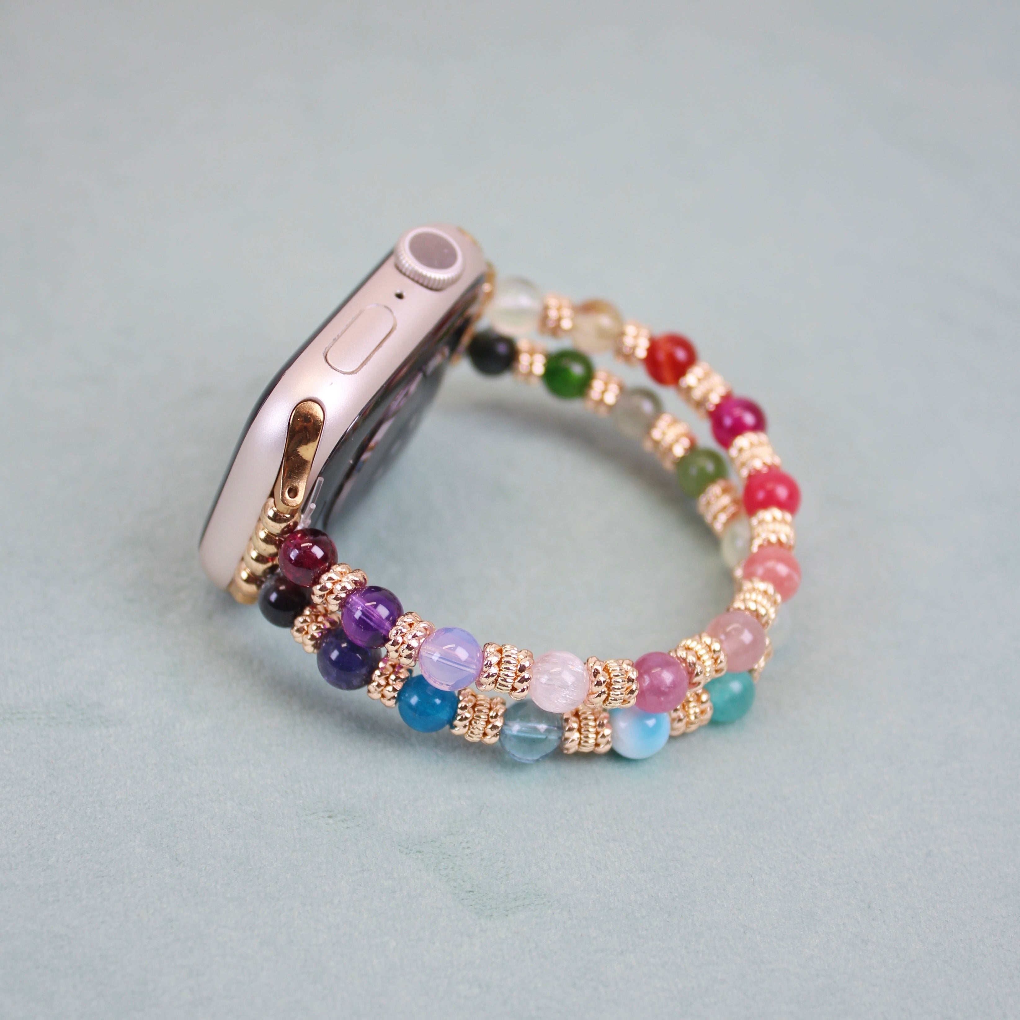 Rainbow Stacker Crystal Watch Band