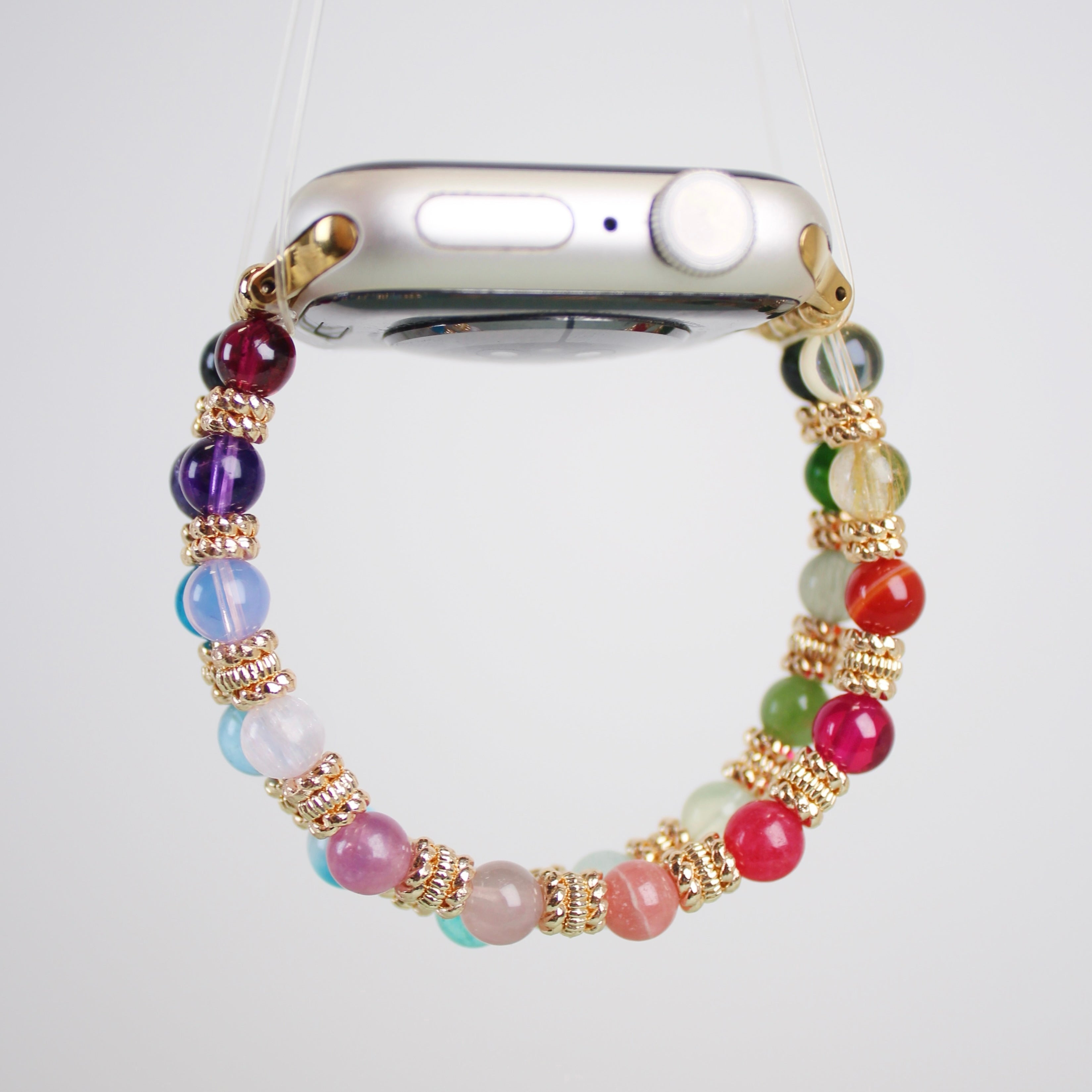 Rainbow Stacker Crystal Watch Band