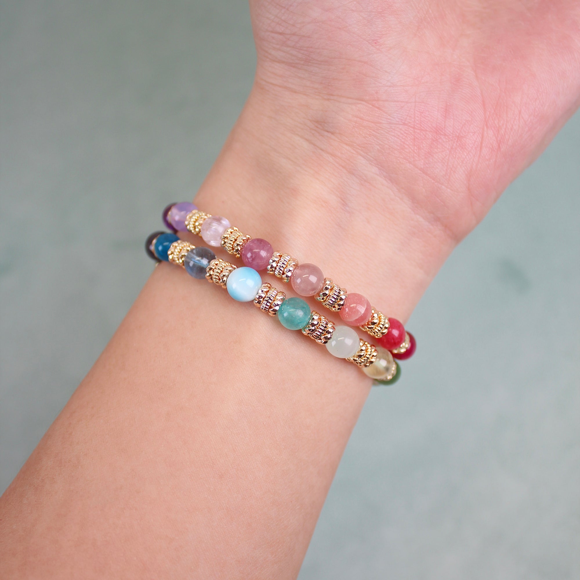 Rainbow Stacker Crystal Watch Band