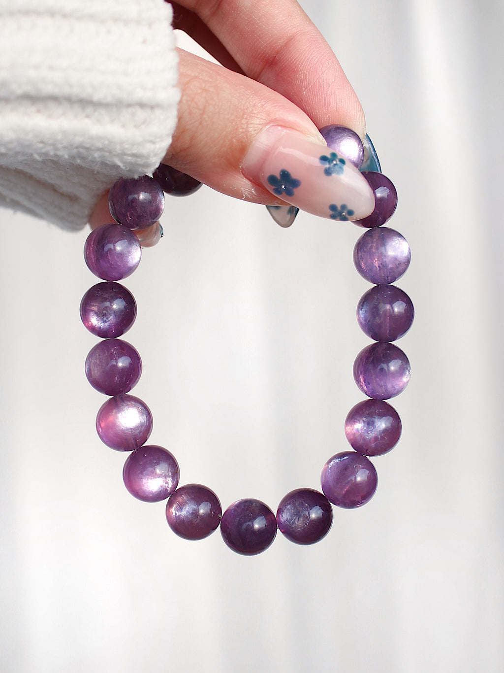 Collector's Purple Gem Lepidolite Bracelet