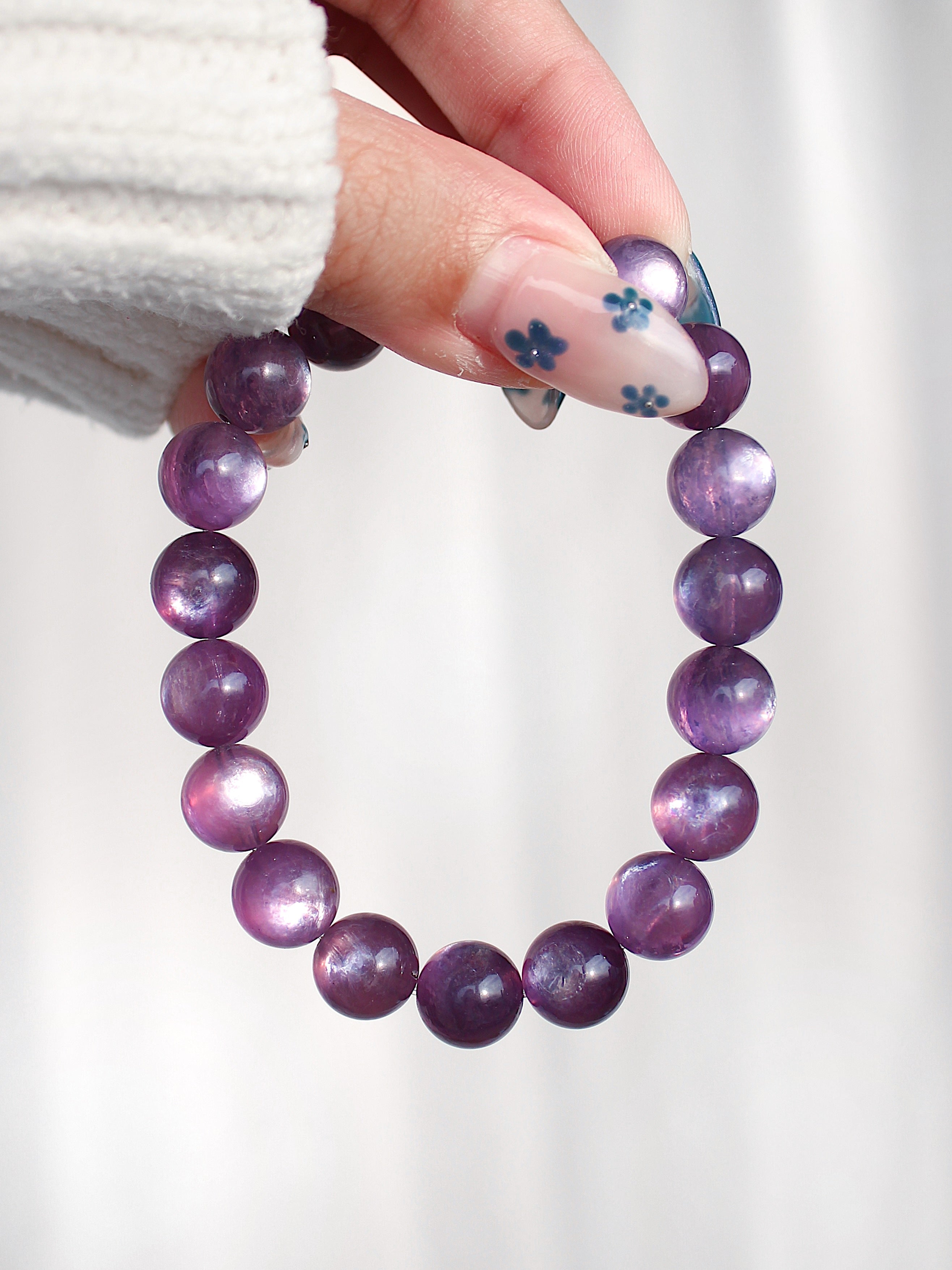 Collector's Purple Gem Lepidolite Bracelet
