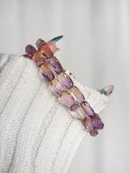 Collector's Ametrine Faceted Barrel Bracelet