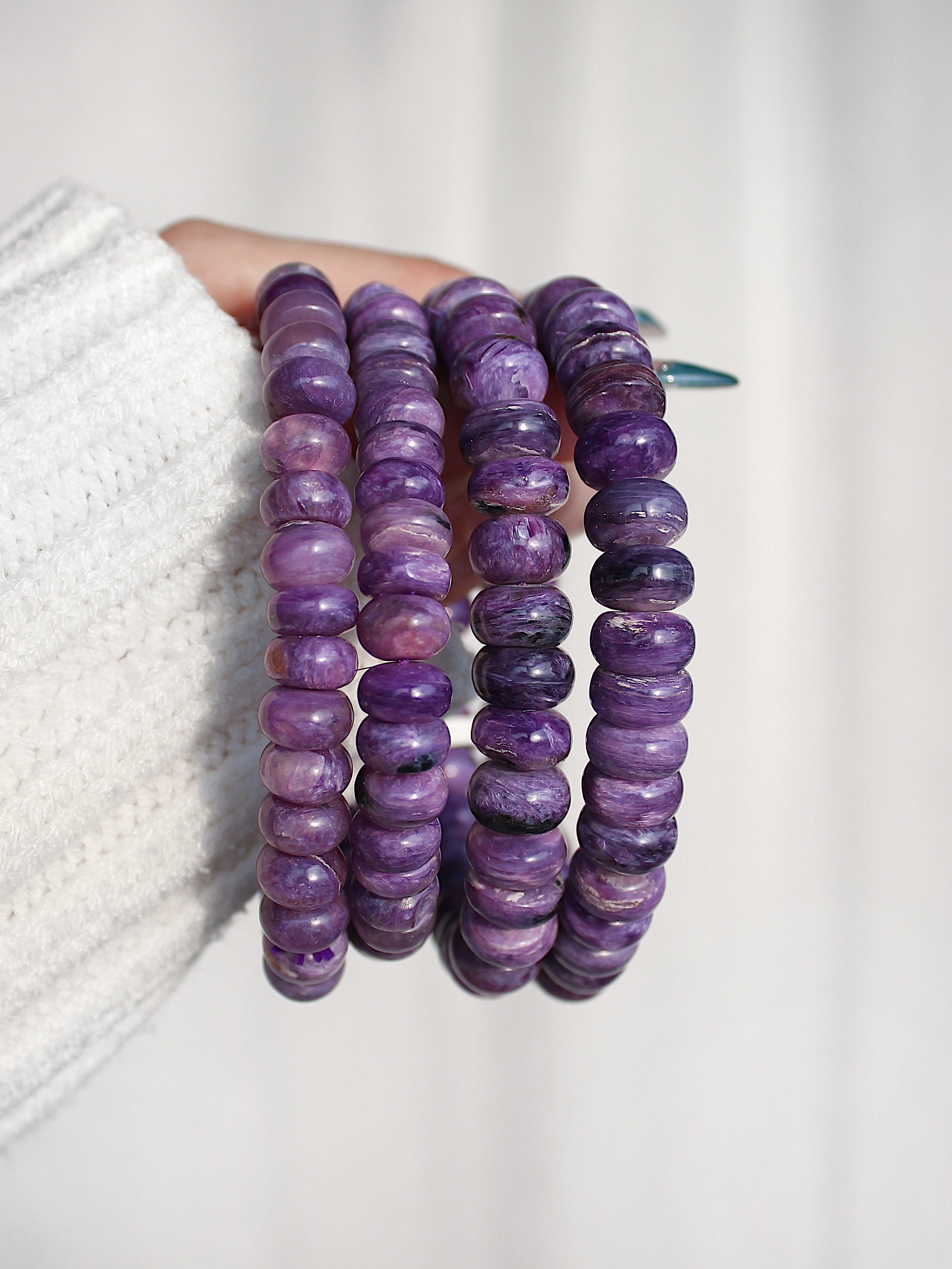 Collector's Charoite Abacus Bracelet