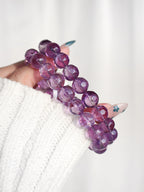 Collector's Bolivian Amethyst Round Pebble Bracelet