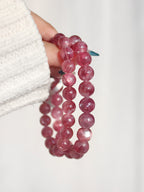 Extra Premium Rose Pink Emerald Mica Bracelet