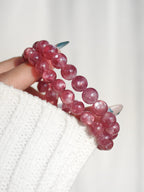 Extra Premium Rose Pink Emerald Mica Bracelet