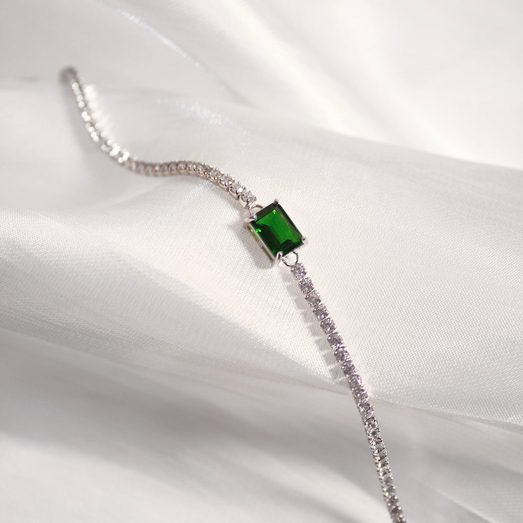 Diopside Tennis Bracelet