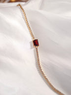 Garnet Tennis Bracelet