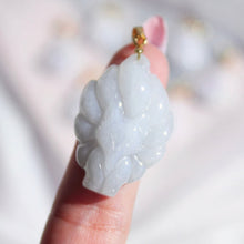 Load image into Gallery viewer, Lavender Jade Nine Tail Fox Necklace
