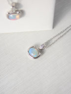 Ethiopian Opal Cat Head Necklace