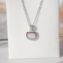 Load image into Gallery viewer, Ethiopian Opal Cat Head Necklace
