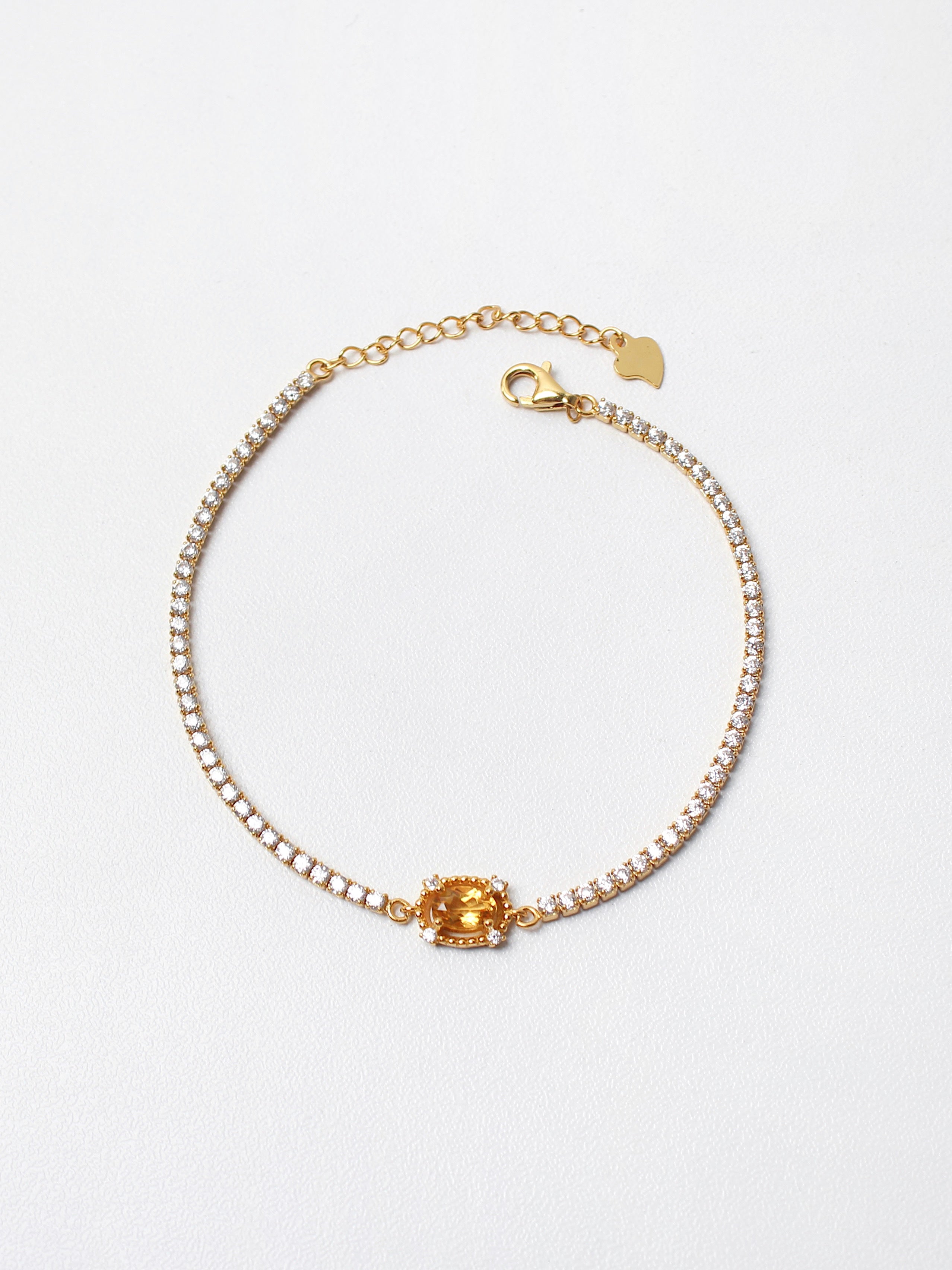Citrine Tennis Bracelet