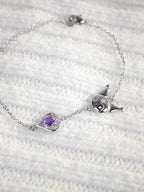Kuromi Amethyst Bracelet
