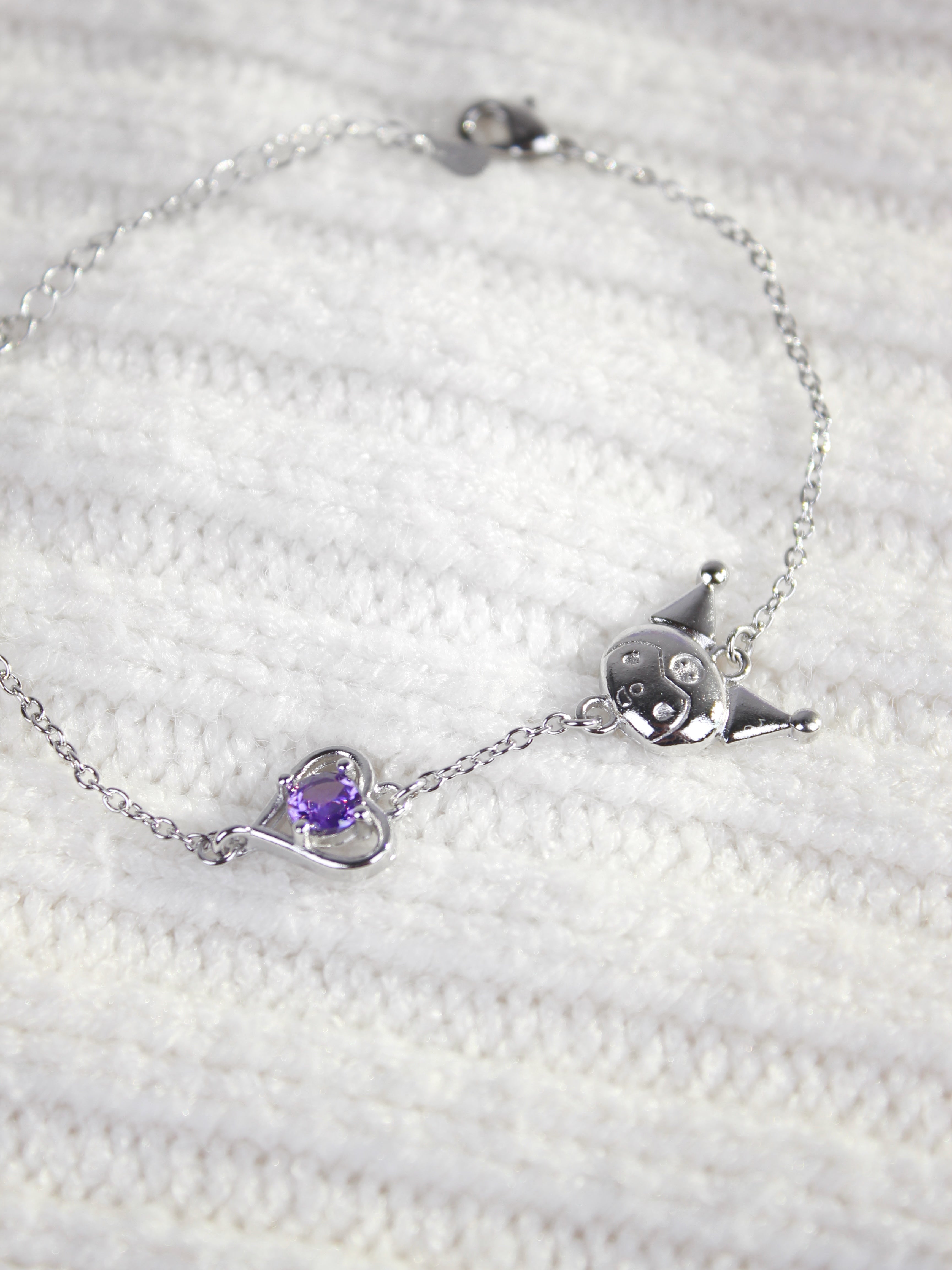 Kuromi Amethyst Bracelet