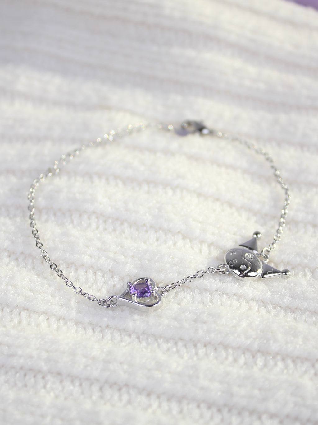 Kuromi Amethyst Bracelet