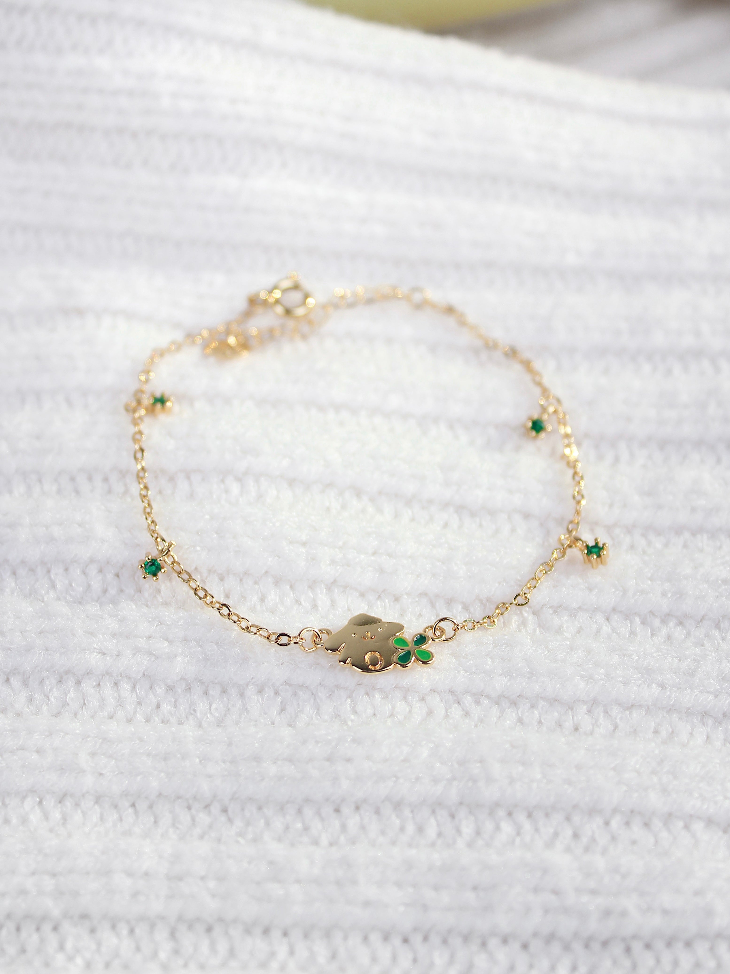 Pompompurin Diopside Necklace