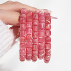 Collector's Rhodochrosite Barrel Bracelet
