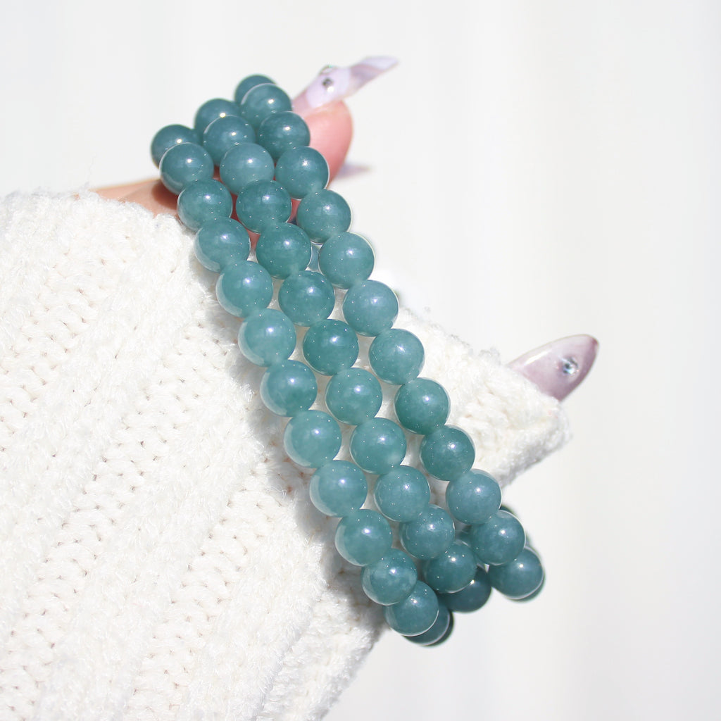Premium Blue Water Jadeite Bracelet