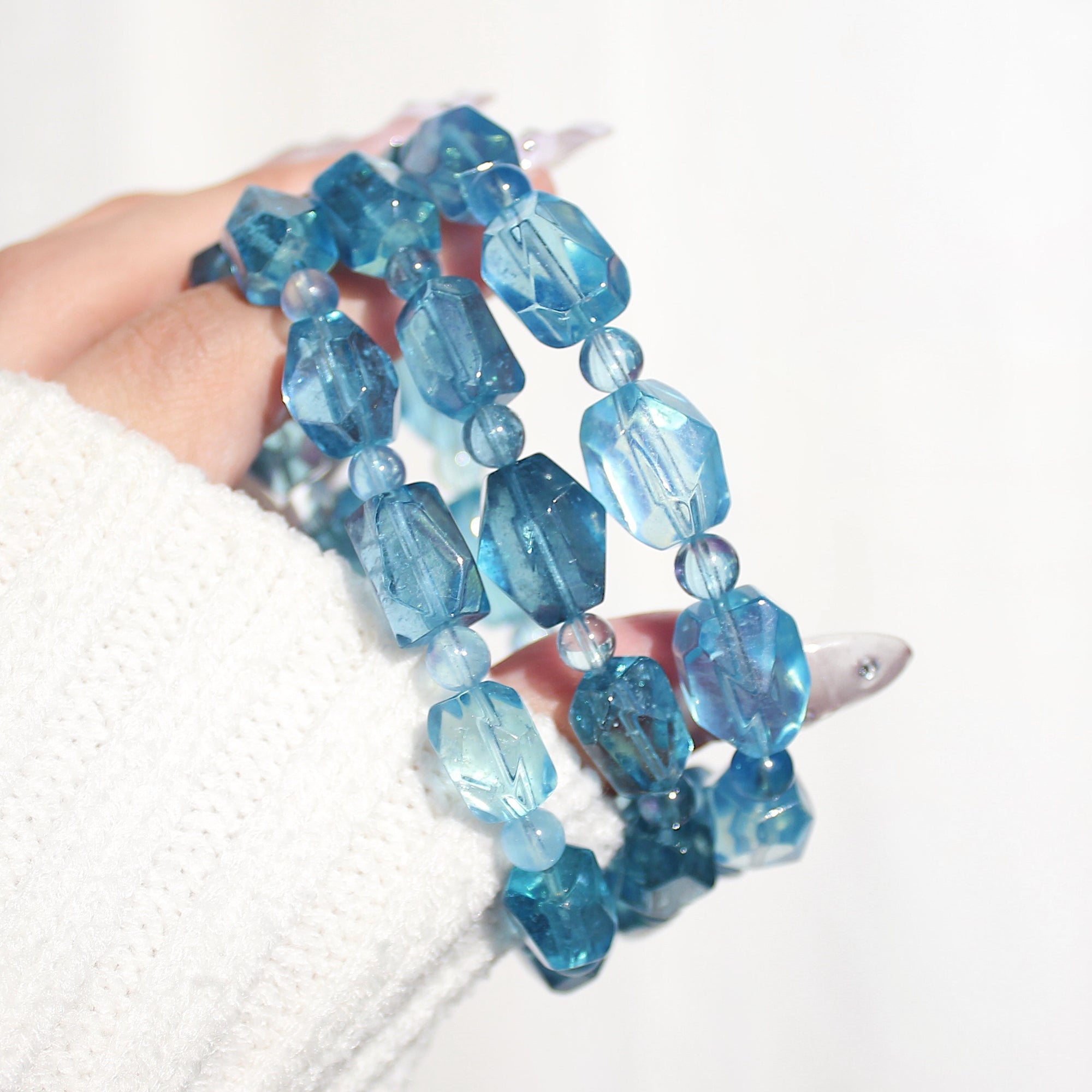 Collector's Devil Aquamarine Freeform Bracelet