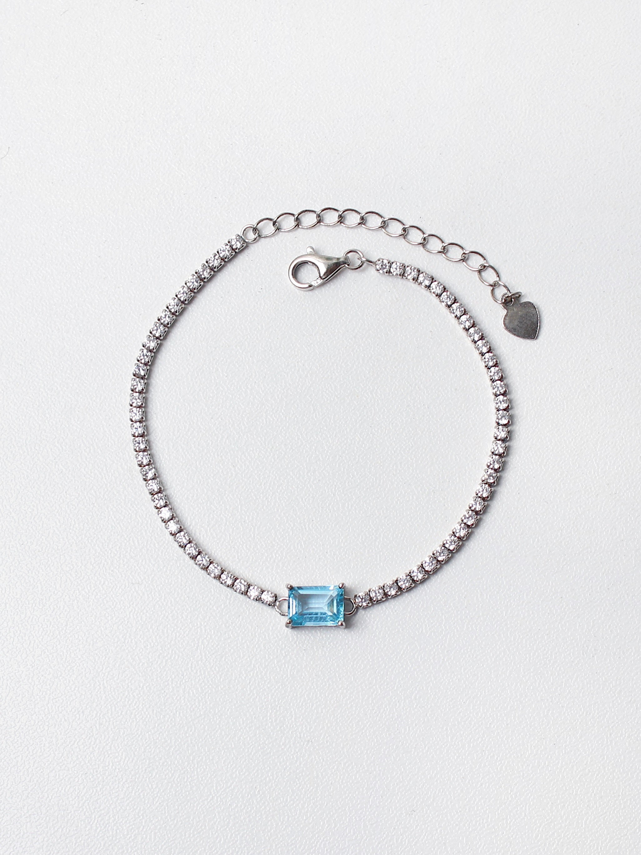 Royal Blue Topaz Tennis Bracelet