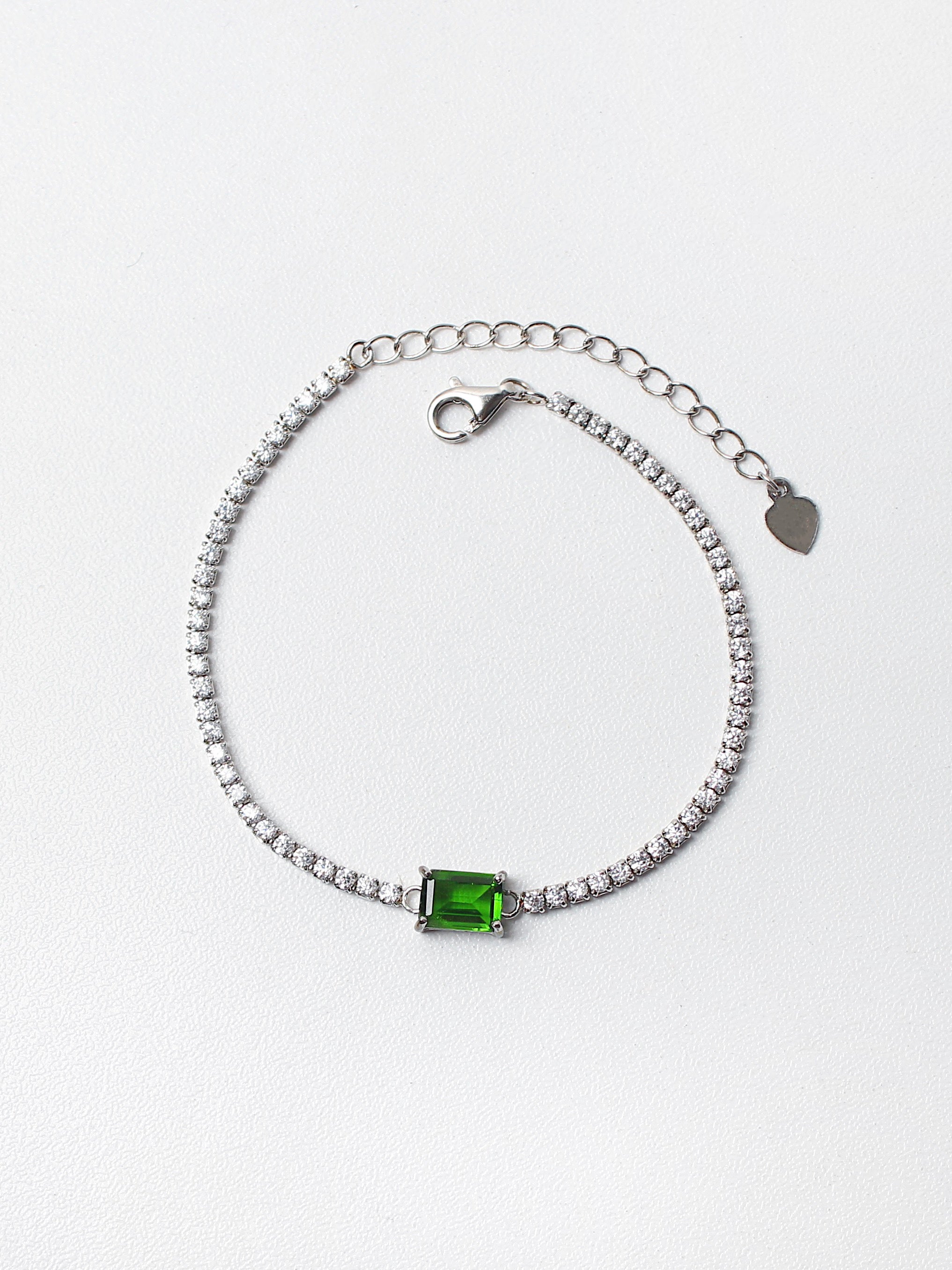 Diopside Tennis Bracelet