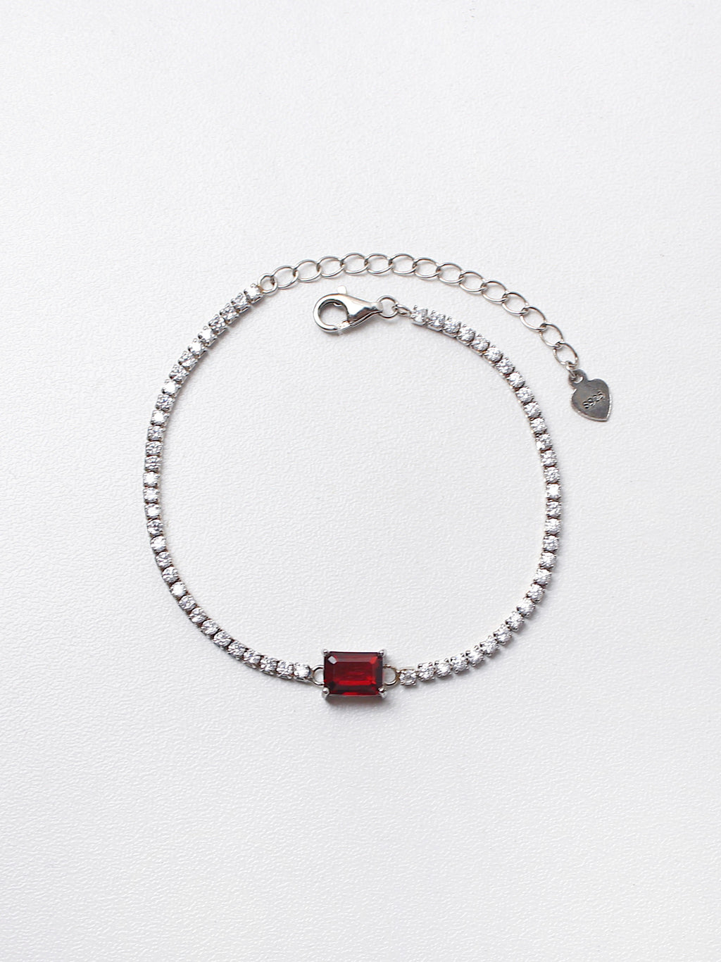 Garnet Tennis Bracelet