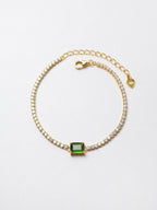 Diopside Tennis Bracelet