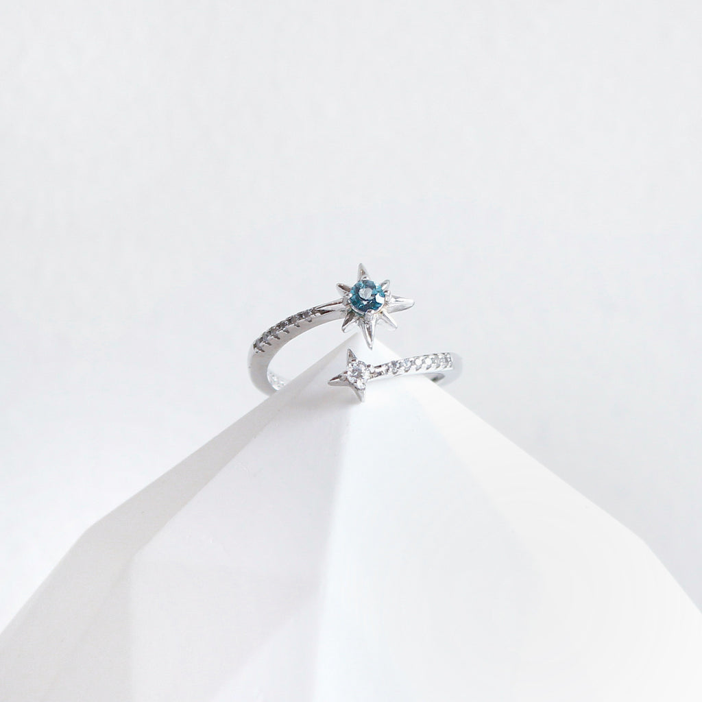 London Blue Topaz Star Shine Ring