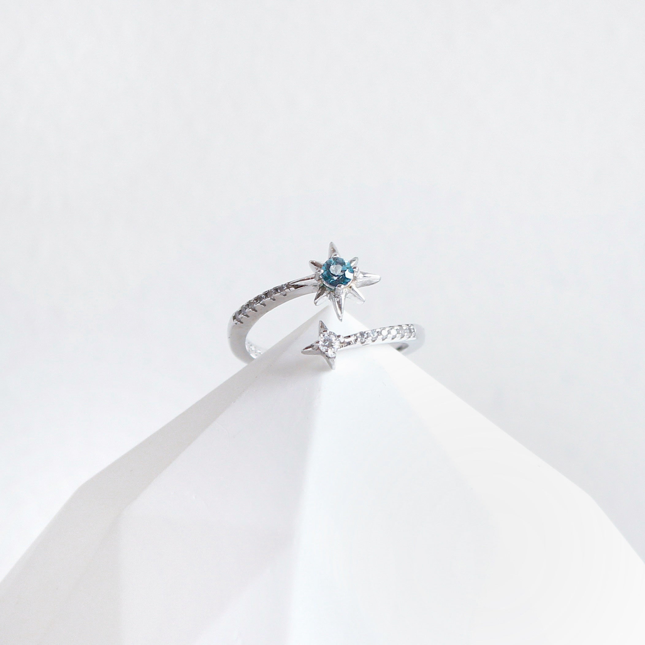 London Blue Topaz Star Shine Ring