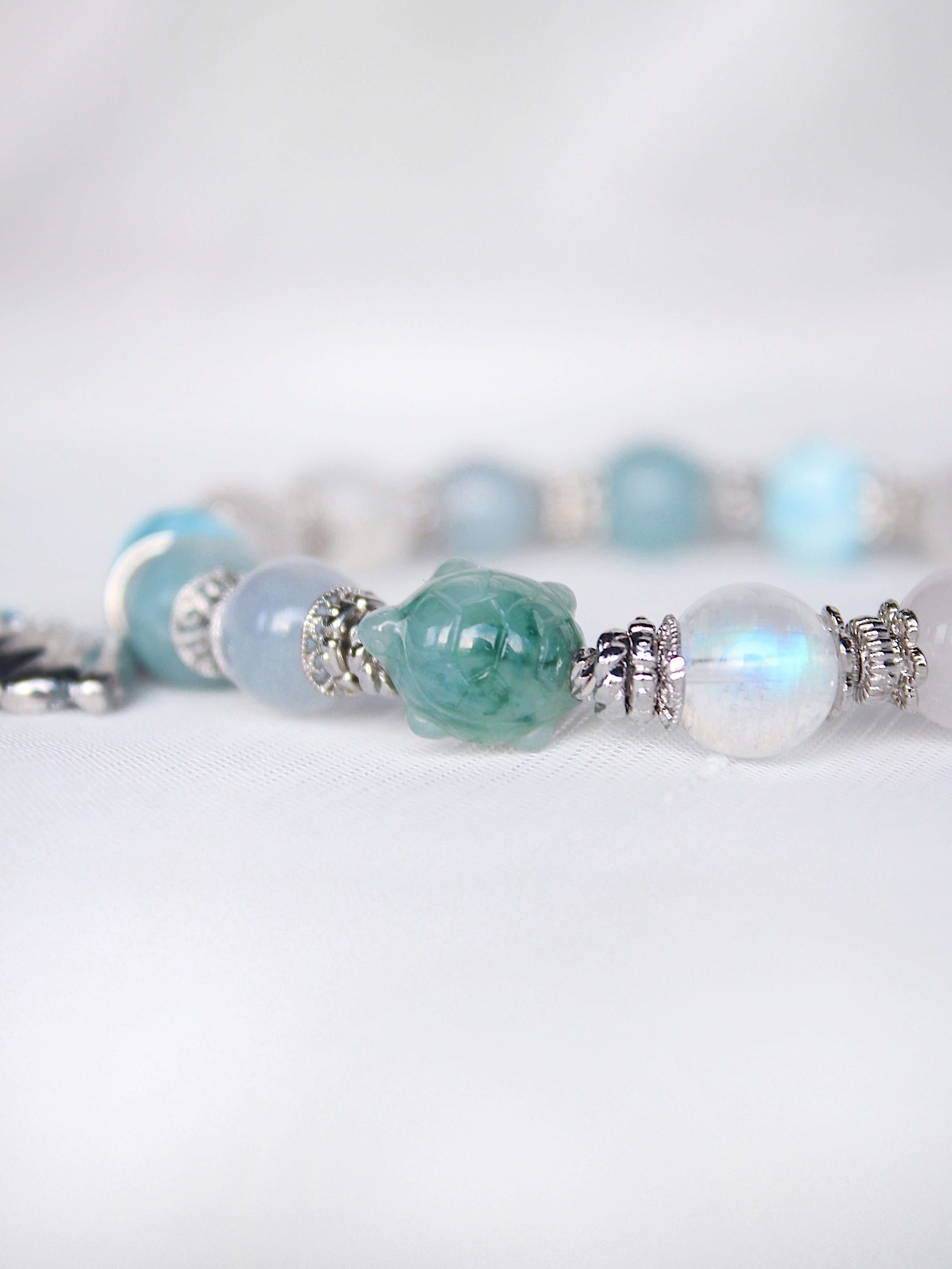 Grade A Burmese Jadeite Turtle Bead